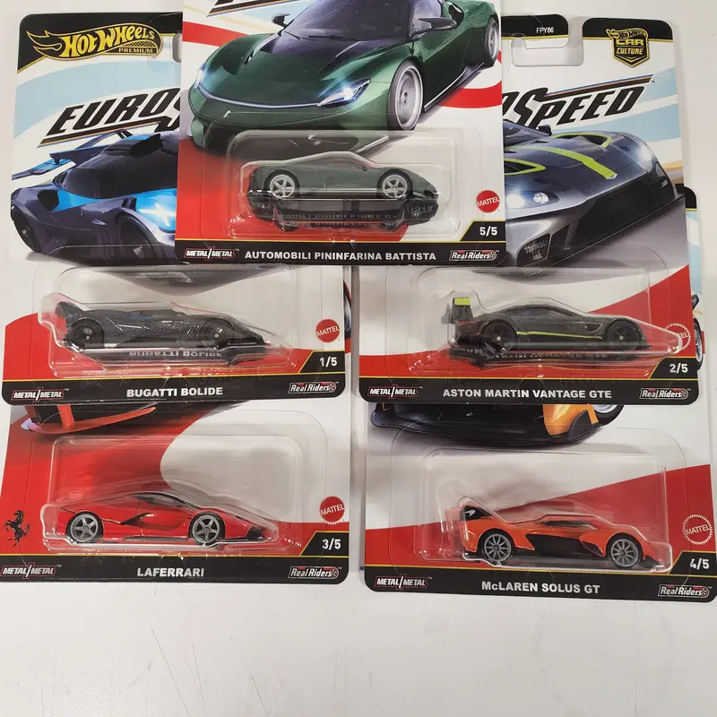 5 Car Set * 2025 Hot Wheels Car Culture Euro Speed * Case L 2