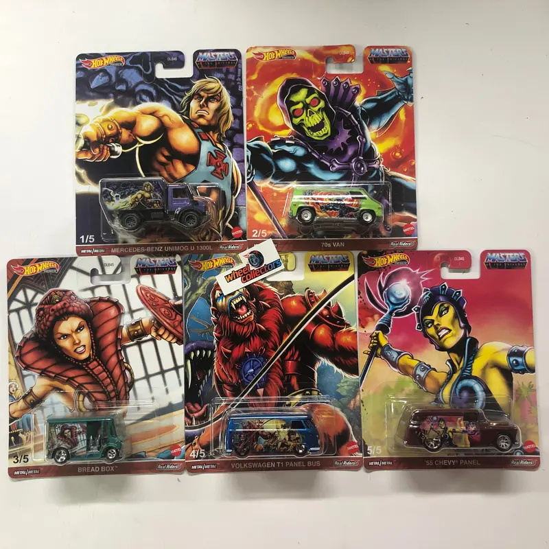 5 Car Set * Masters Of The Universe * Hot Wheels Pop Culture Case J 1