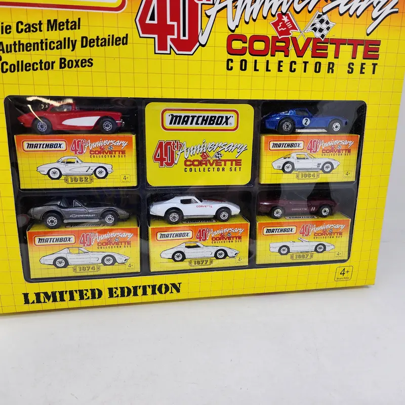 5 Car Set * Matchbox 40Th Anniversary Corvette Set 2