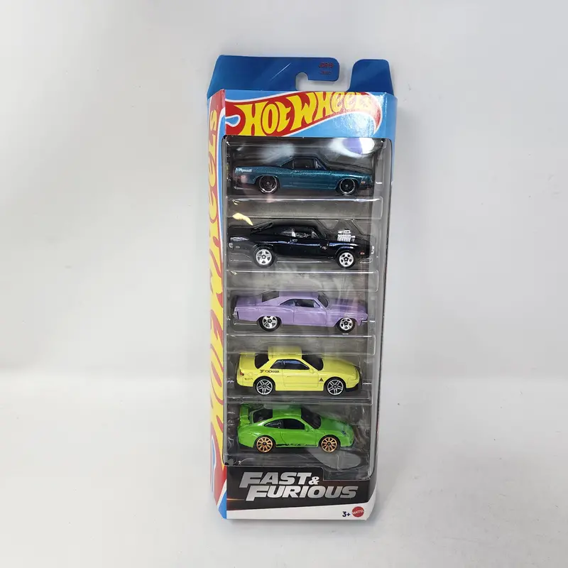 5 Pack * 2025 Hot Wheels Fast & Furious W/ Silvia, Porsche Gt3, Impala 1