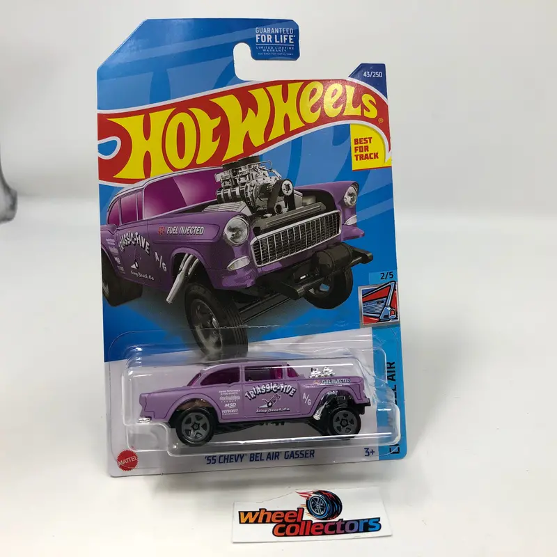'55 Chevy Bel Air Gasser #43 * Purple * 2022 Hot Wheels 1