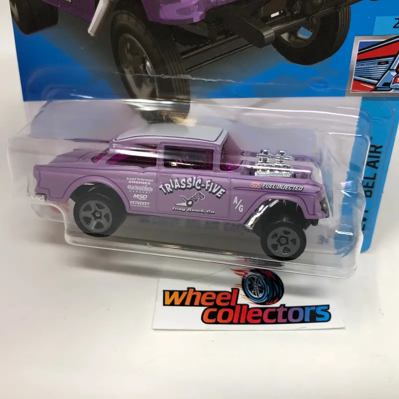 '55 Chevy Bel Air Gasser #43 * Purple * 2022 Hot Wheels 2