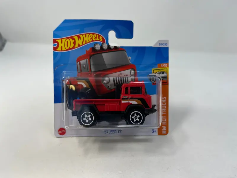 '57 Jeep Fc #68 * Red * 2024 Hot Wheels Short Card Case J 1