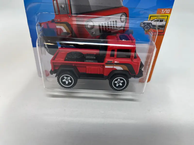 '57 Jeep Fc #68 * Red * 2024 Hot Wheels Short Card Case J 2