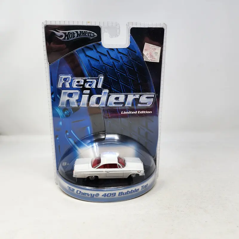 '62 Chevy 409 Bubble Top * White * Hot Wheels Real Riders Series 1