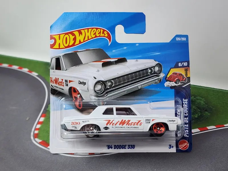 '64 Dodge 330 #126 * White * Short Card 2026 Hot Wheels Case F 1