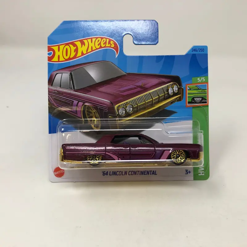 '64 Lincoln Continental #246 * Purple * 2024 Hot Wheels Basic Short Card Case A 1