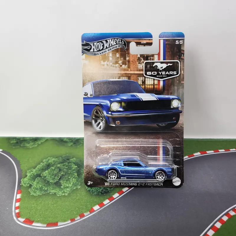 '65 Ford Mustang Fastback 2+2 * Blue * Hot Wheels 60 Years 1