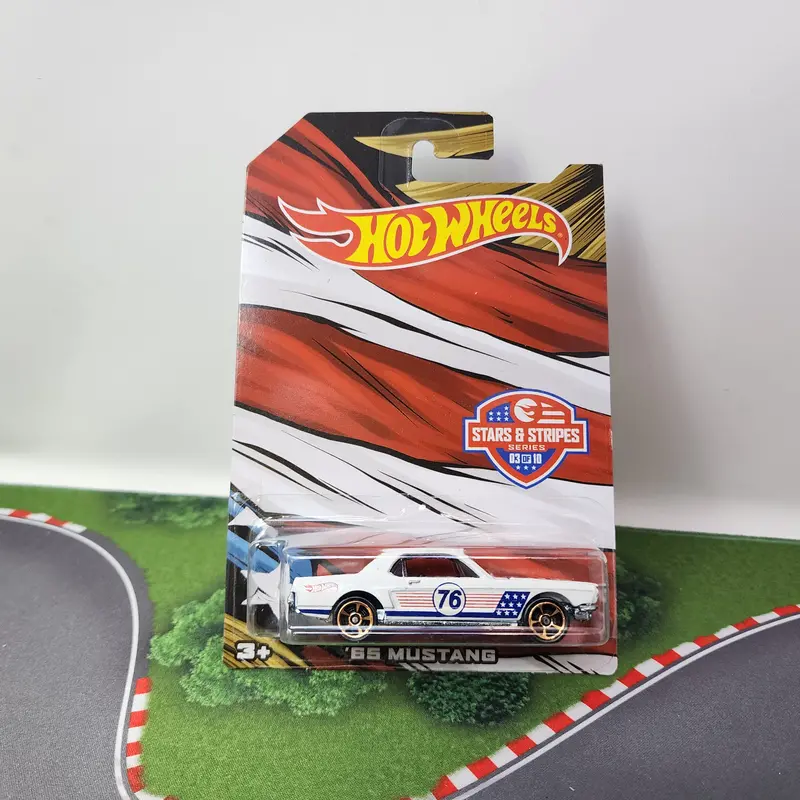 '65 Mustang * White * Hot Wheels Stars & Stripes 1