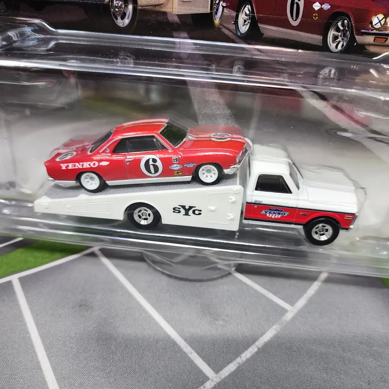 '66 Corvair Yenko Stinger & '72 Ramp Truck * 2026 Hot Wheels Team Transport Car Culture Case K 2