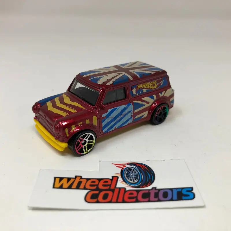'67 Austin Mini Van * Burgandy * Hot Wheels Loose 1:64 Scale 1
