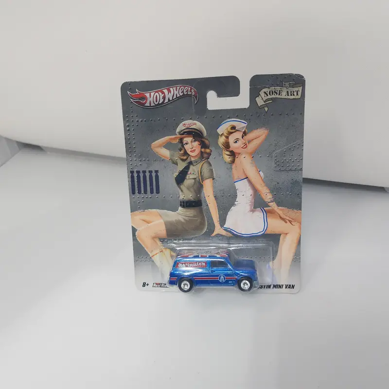 '67 Austin Mini Van Nose Art * Hot Wheels Premium Pop Culture 1