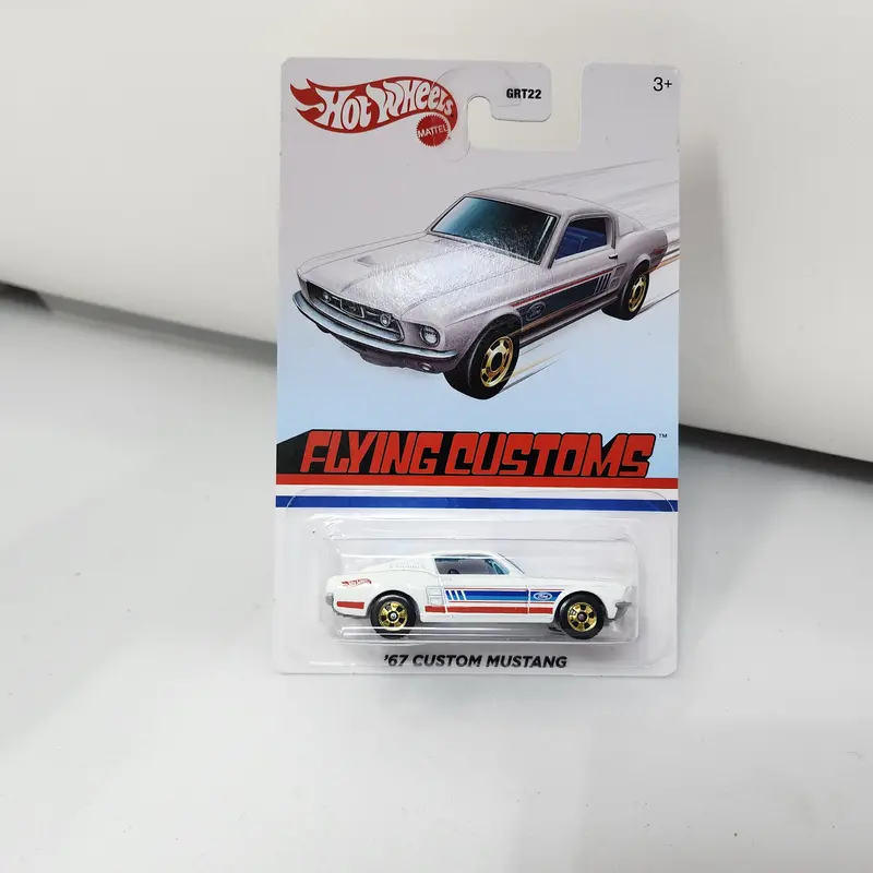 '67 Custom Mustang * White * Hot Wheels Flying Customs 1