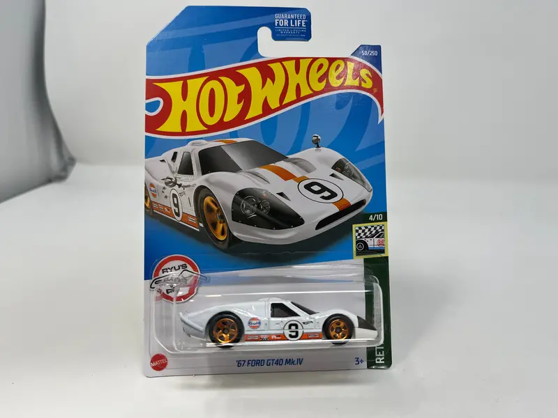 '67 Ford Gt40 Mk.Iv #58 * White Gulf * 2022 Hot Wheels Basic 1