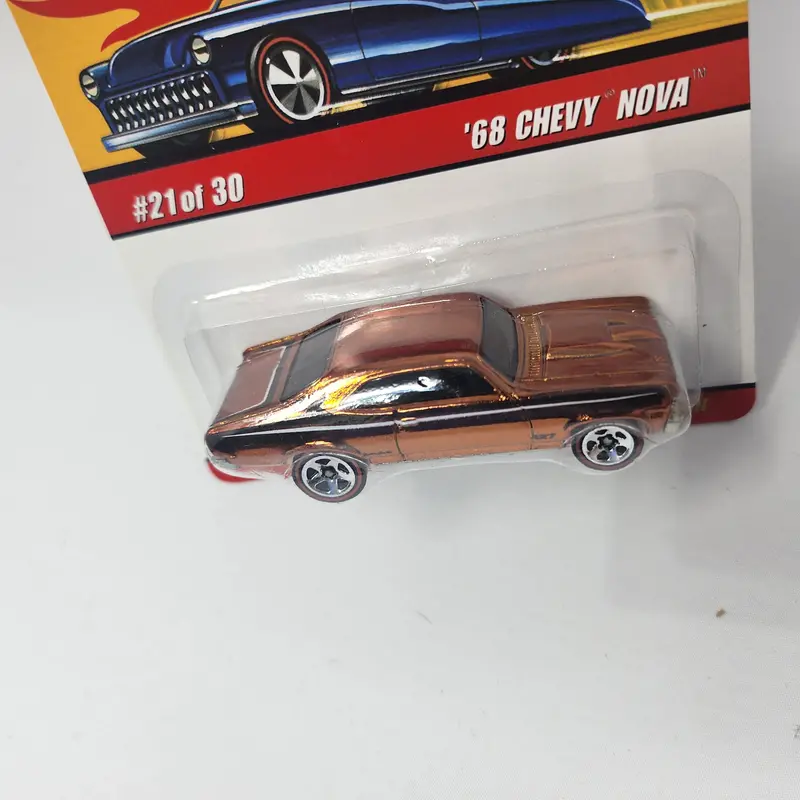 '68 Chevy Nova #21 * Orange * Hot Wheels Classics 2