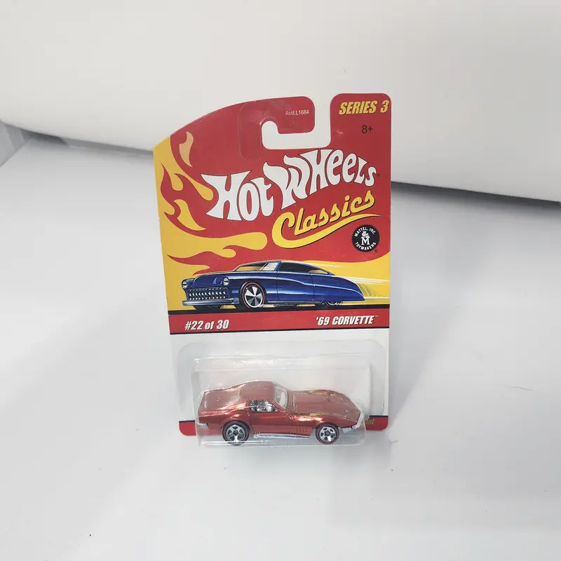 '69 Corvette #22 * Orange * Hot Wheels Classics 1