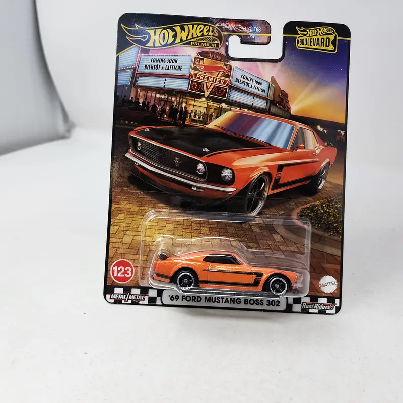 '69 Ford Mustang Boss 302 #123 * Orange * Hot Wheels Boulevard 1