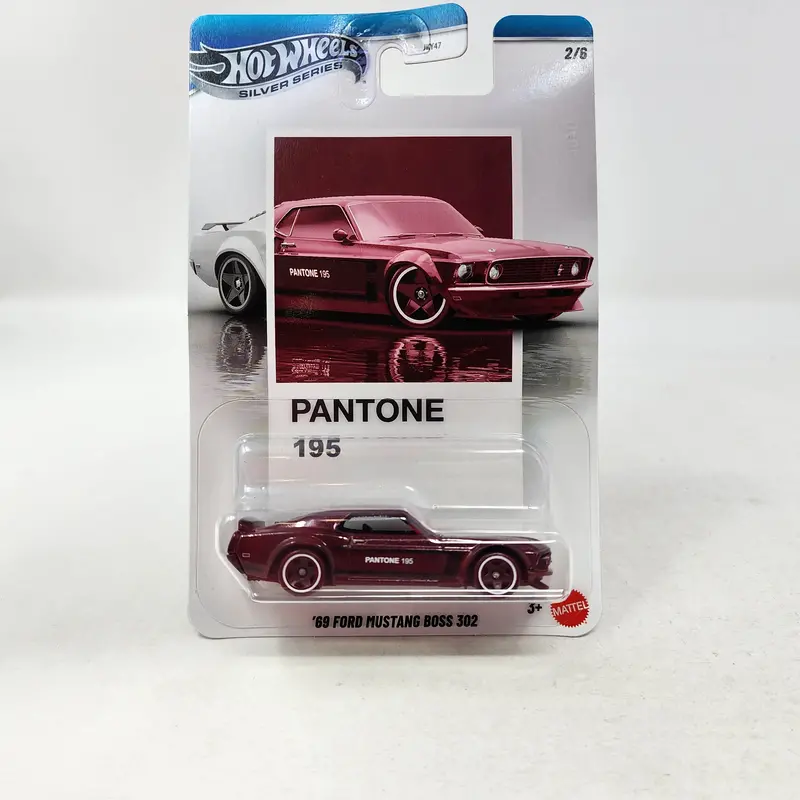 '69 Ford Mustang Boss 302 * 2026 Hot Wheels Pantone Silver Series Case A 1