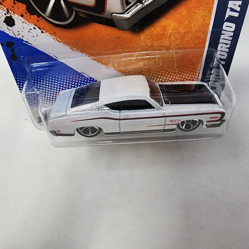 '69 Ford Torino Talladega #103 * White * Hot Wheels 2012 2