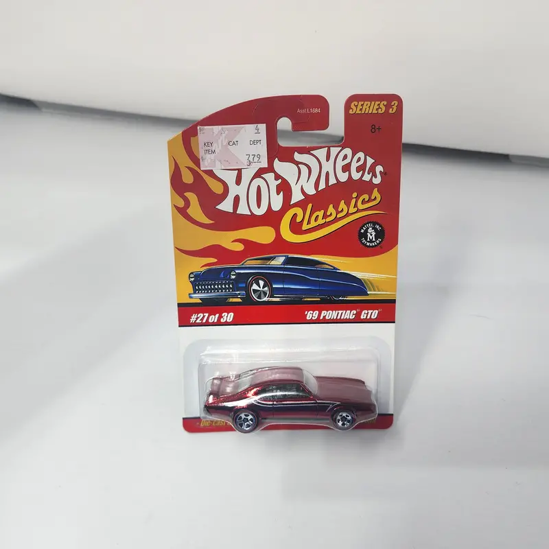 '69 Pontiac Gto 27 * Red * Hot Wheels Classics 1