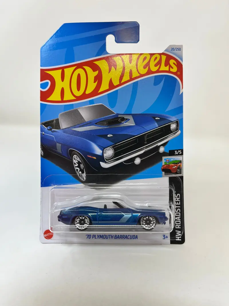 '70 Plymouth Barracuda #20 * Blue * 2024 Hot Wheels Basic Case A 1