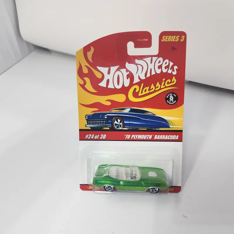 '70 Plymouth Barracuda #24 * Green * Hot Wheels Classics 1