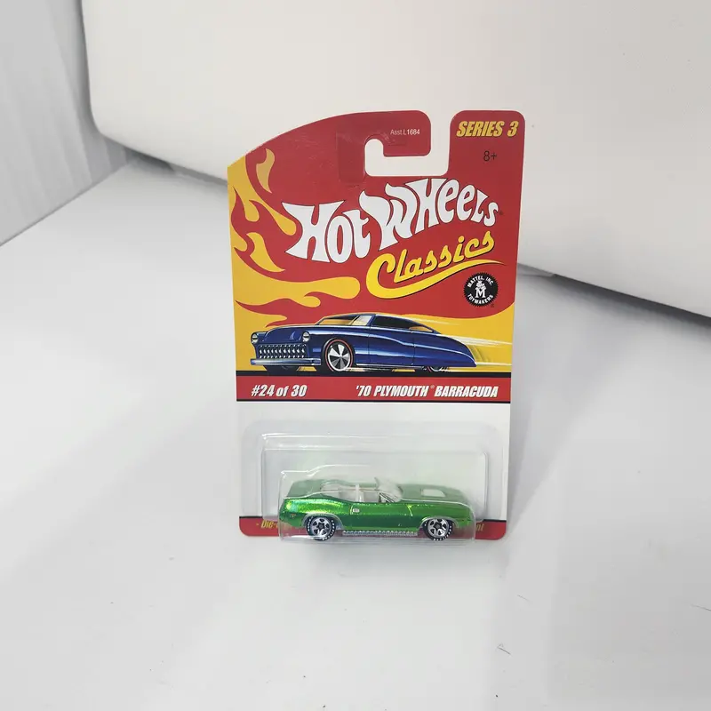 '70 Plymouth Barracuda #24 * Green * Hot Wheels Classics 1