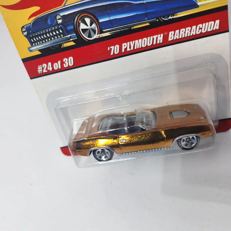 '70 Plymouth Barracuda #24 * Orange * Hot Wheels Classics 2