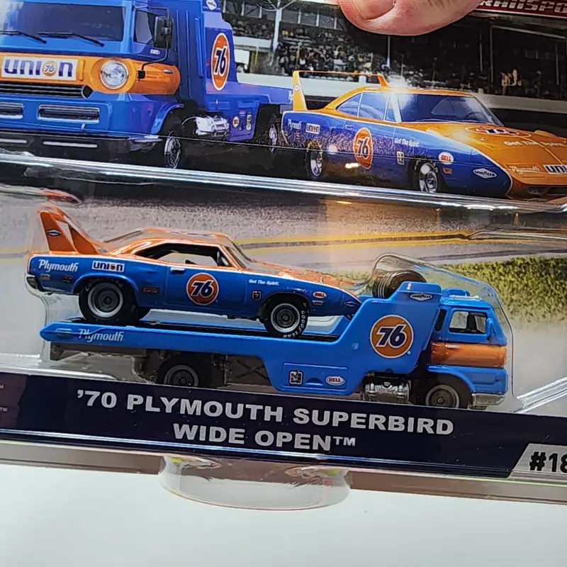 '70 Plymouth Superbird & Wide Open #18 * Hot Wheels Team Transport Car Culture 2