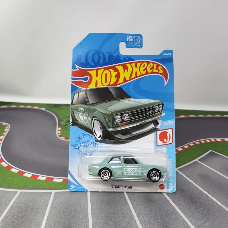'71 Datsun 510 #162 * Green * 2021 Hot Wheels 1
