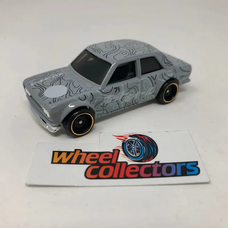 '71 Datsun 510 * Gray * Hot Wheels Loose 1:64 Scale 1