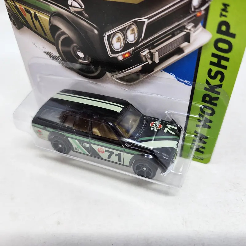 '71 Datsun Bluebird 510 Wagon #202 * Black Kmart * Hot Wheels 2015 2