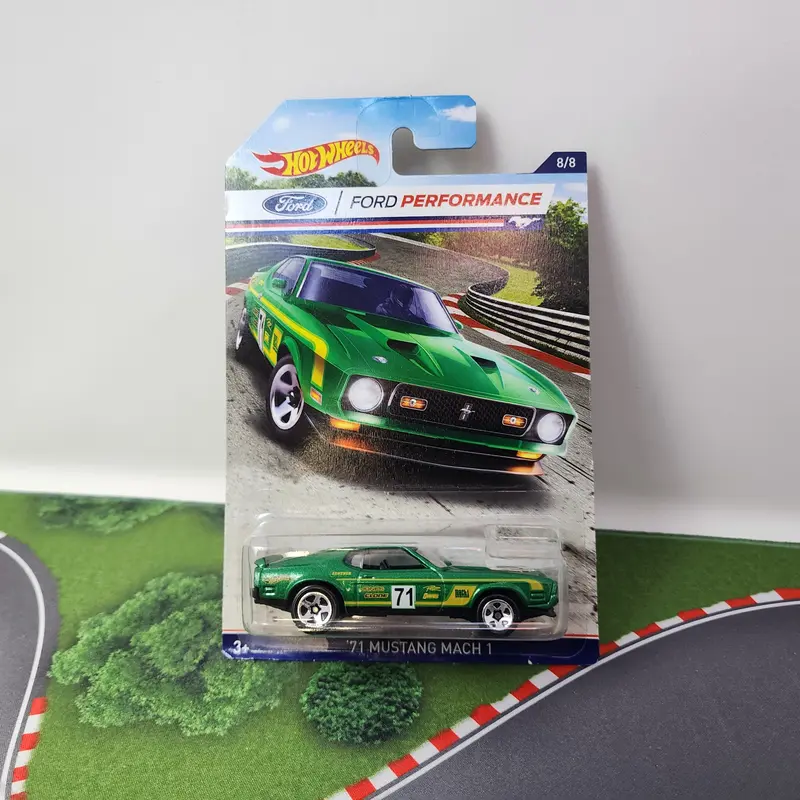 '71 Ford Mustang Mach 1 * Green * Hot Wheels Ford Performance 1