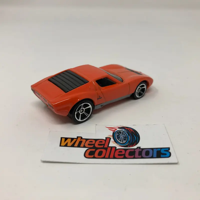 '71 Lamborghini Miura Sv * Orange * Hot Wheels Loose 1:64 Scale 2