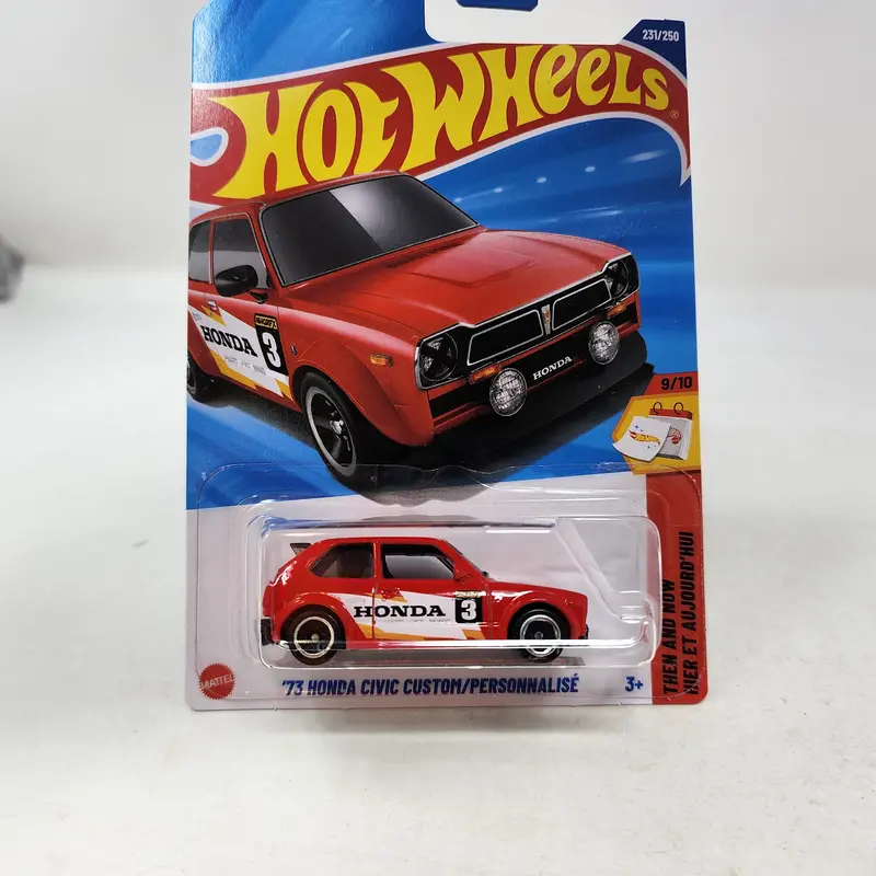 '73 Honda Civic Custom #231 * Red * 2025 Hot Wheels  New! N Case 1