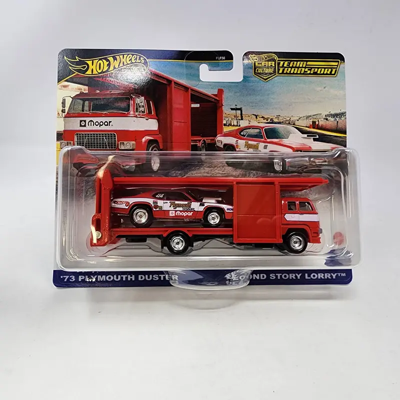 '73 Plymouth Duster & Second Story Lorry * 2025 Hot Wheels Team Transport Case G 1