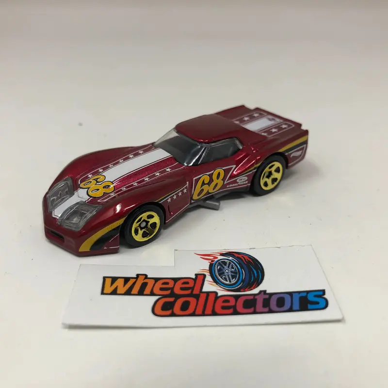 '76 Greenwood Corvette * Red * Hot Wheels Loose 1:64 Scale 1