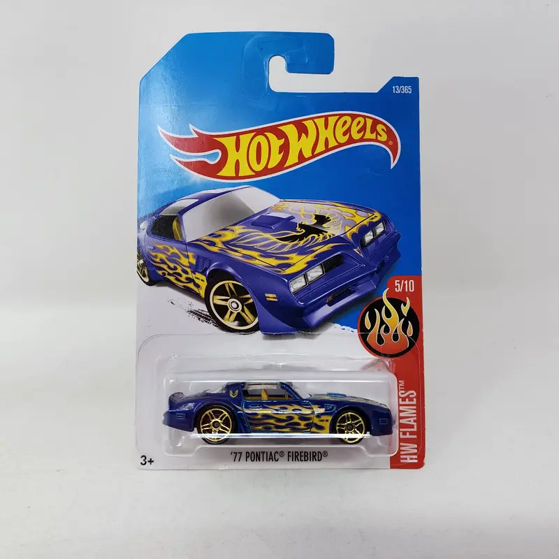 '77 Pontiac Firebird #13 * Blue * 2017 Hot Wheels 1