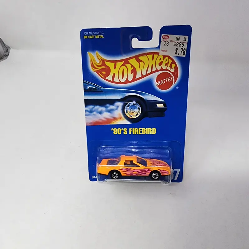 80'S Firebird #167* Orange * Hot Wheels Blue Card 1