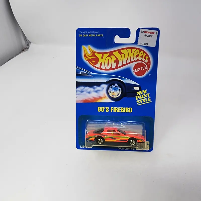 80'S Firebird #256 * Orange * Hot Wheels Blue Card 1