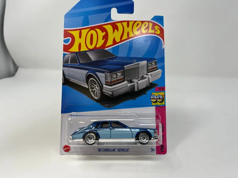 '82 Cadillac Seville #75 * Blue* 2023 Hot Wheels 1