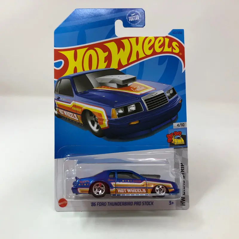 '86 Ford Thunderbird Pro Stock #107 * Blue * 2023 Hot Wheels Basic 1