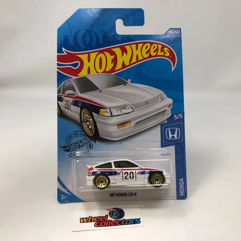 '88 Honda Cr-X #123 * White * 2020 Hot Wheels 1