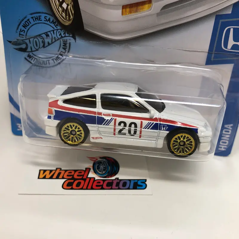 '88 Honda Cr-X #123 * White * 2020 Hot Wheels 2