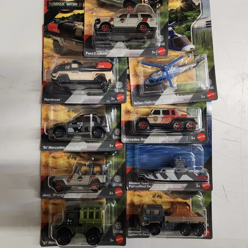 9 Car Set * Jurassic Park World Rebirth * 2025 Matchbox 2
