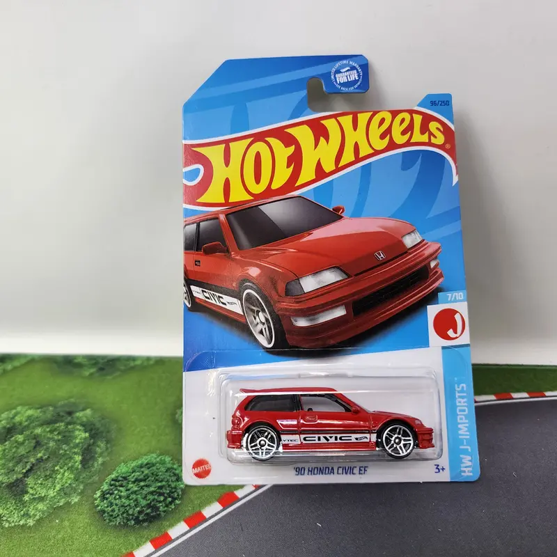 '90 Honda Civic Ef #96 * Red * Hot Wheels 2023 1