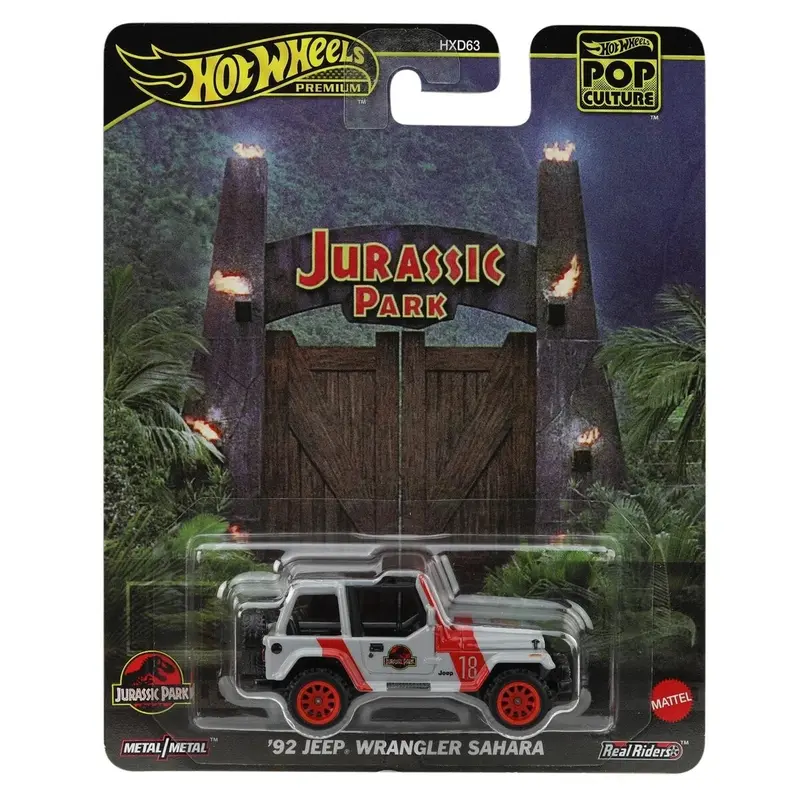 '92 Jeep Wrangler Sahara Jurassic Park * 2025 Hot Wheels Pop Culture Case K 1