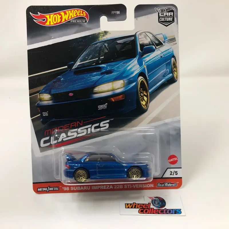 '98 Subaru Impreza 22B Sti * Hot Wheels Modern Classics 2 Car Culture 1