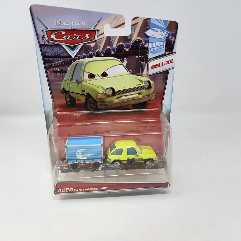 Acer With Luggage Cart * Disney Pixar Cars * Deluxe Series 1