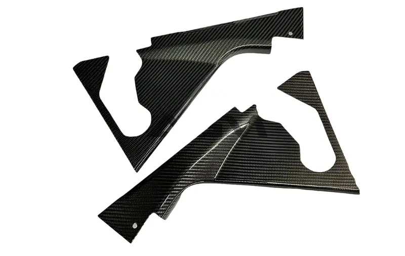 Agm C8 Carbon Fiber Engine Appearance Corner Covers 1